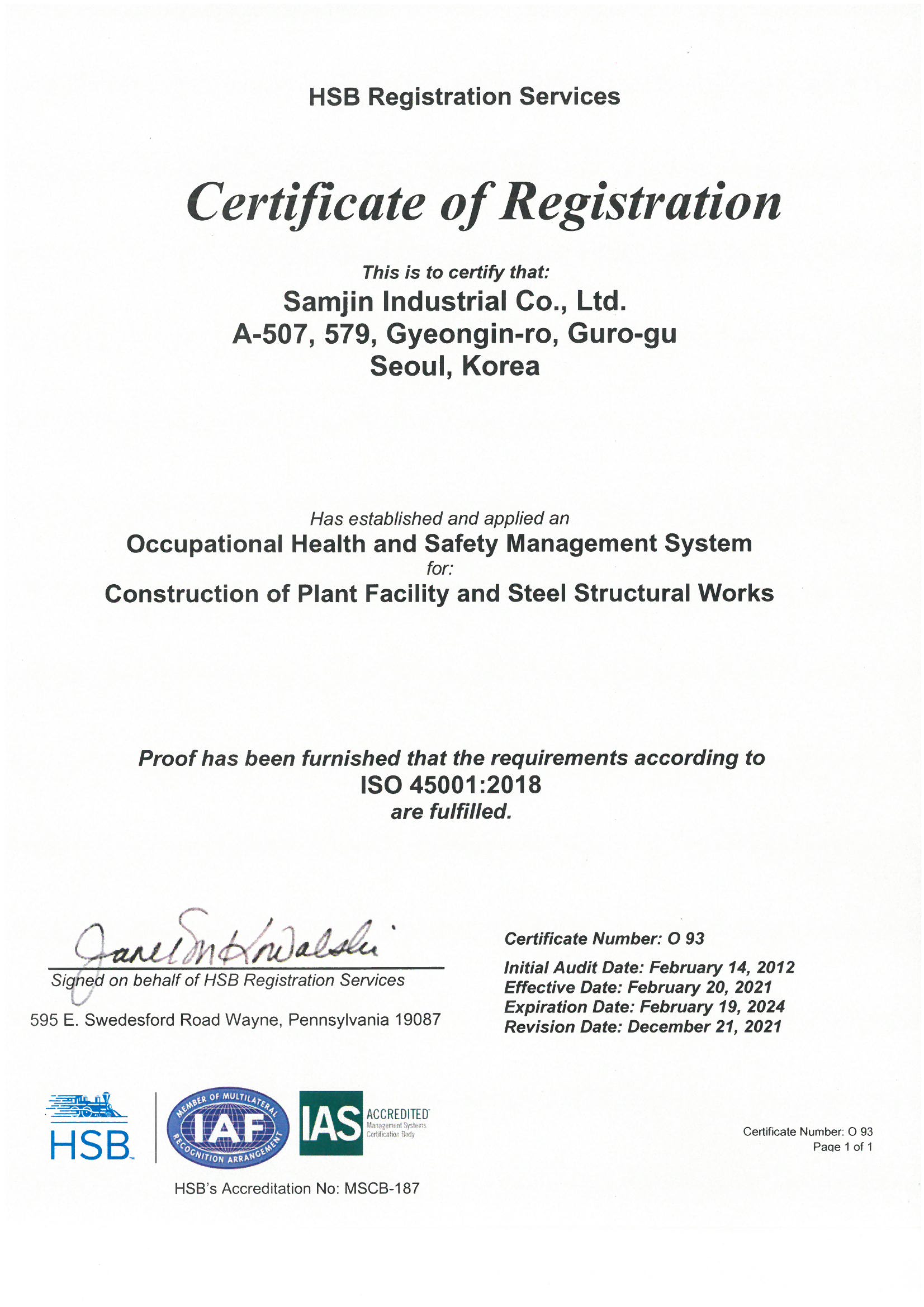 ISO 45001:2018
